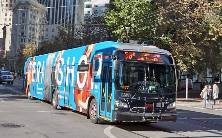 MUNI New Flyer Xcelsior XDE60 6692